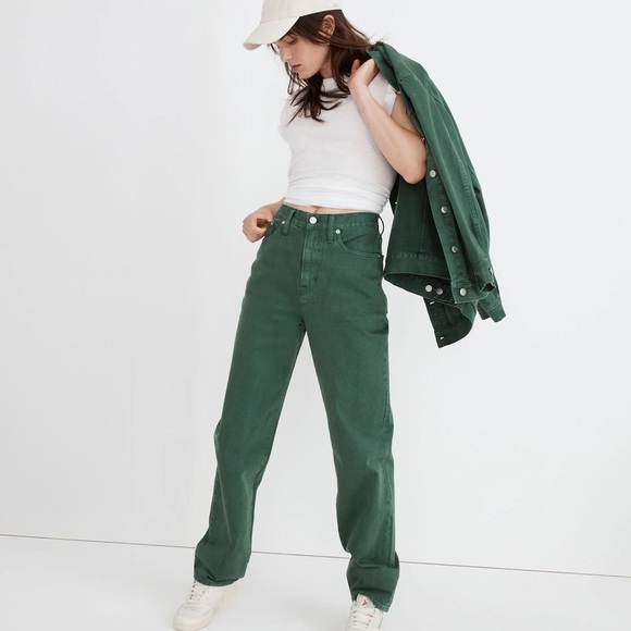 Madewell Baggy Straight Jeans: Garment-Dyed Edition - Picture 12 of 12